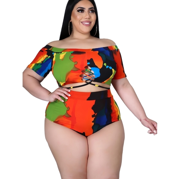 Colorful Abstract Bikini Set - Picture 3 of 3